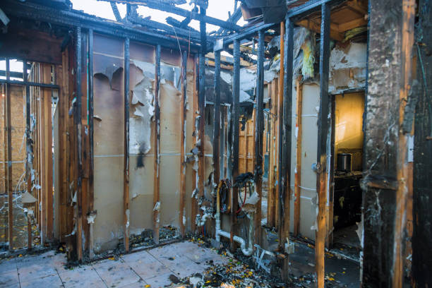 Professional Soot Cleanup technician working in Baldwin, WI